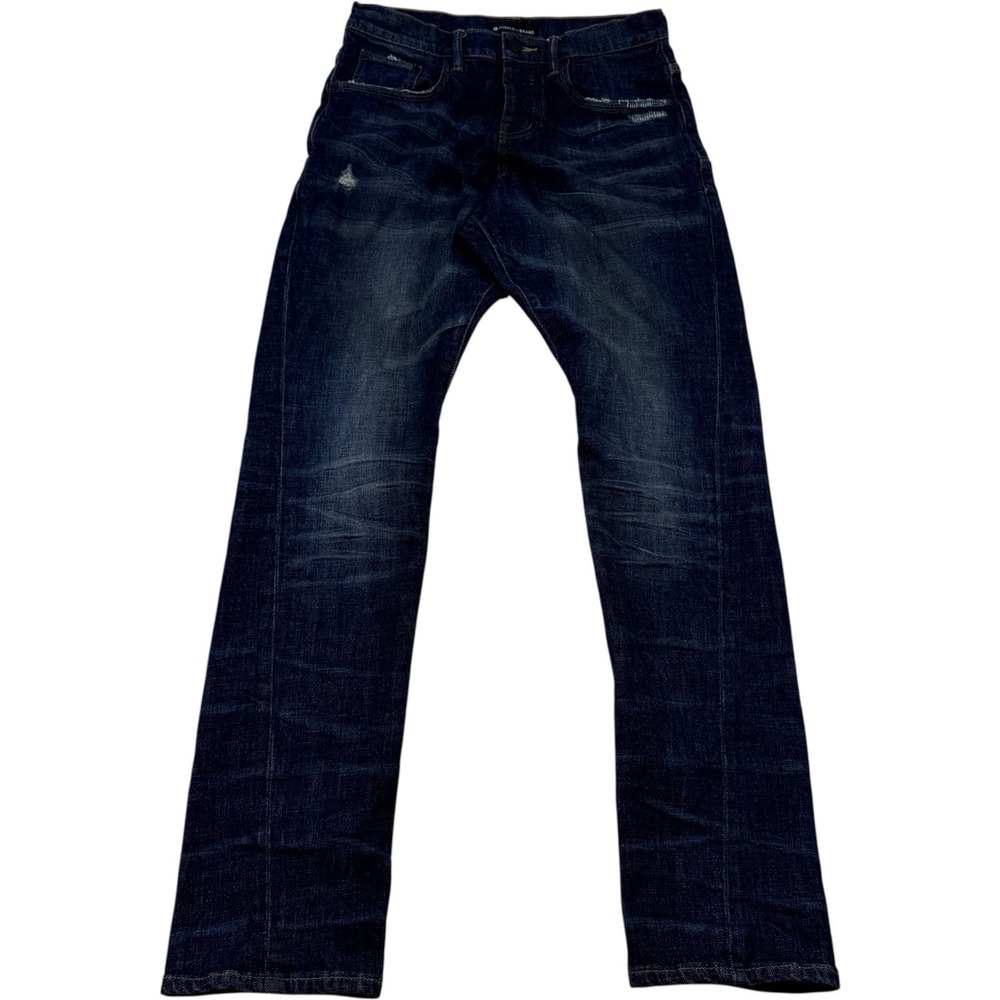 Purple Brand‎ P011 Dark Blue 5-Pocket Stretch Jeans Cotton Spandex Men's 29x33